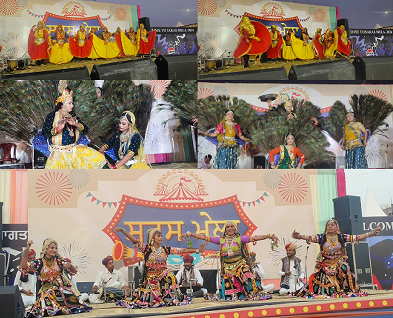The artists of North Regional Culture Center are giving a glimpse of the great culture of India in Saras Mela Mohali